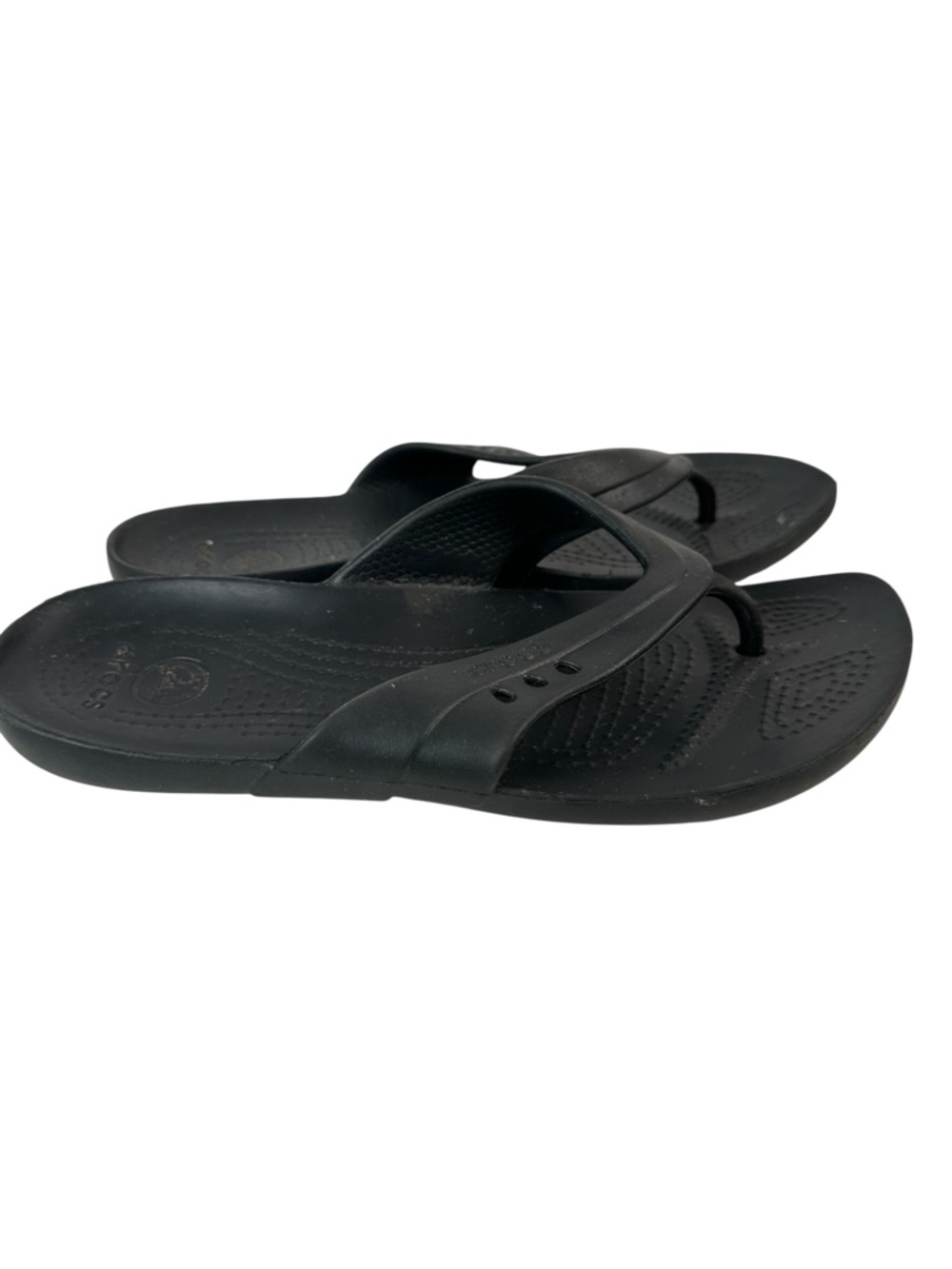 Crocs Kadee Black Lightweight Comfort Flip Flop Sandals Womens 9 Beach